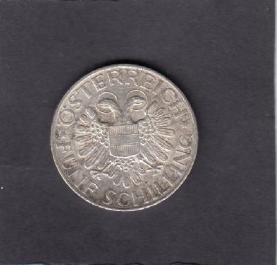 Beschrijving: 5 Shillings MADONNA 